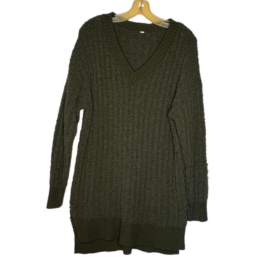 Zenana Long Green Sweater